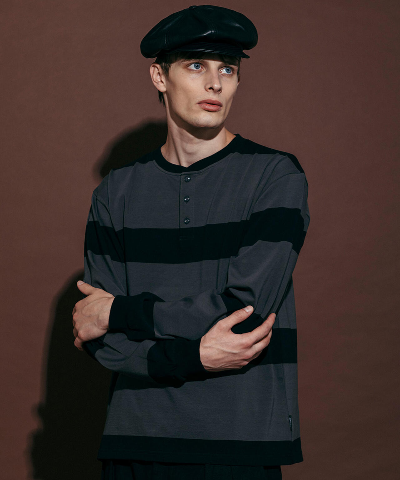 O.G. BORDER HENLEY LS T-SHIRT/ボーダーヘンリー ロンT | Schott