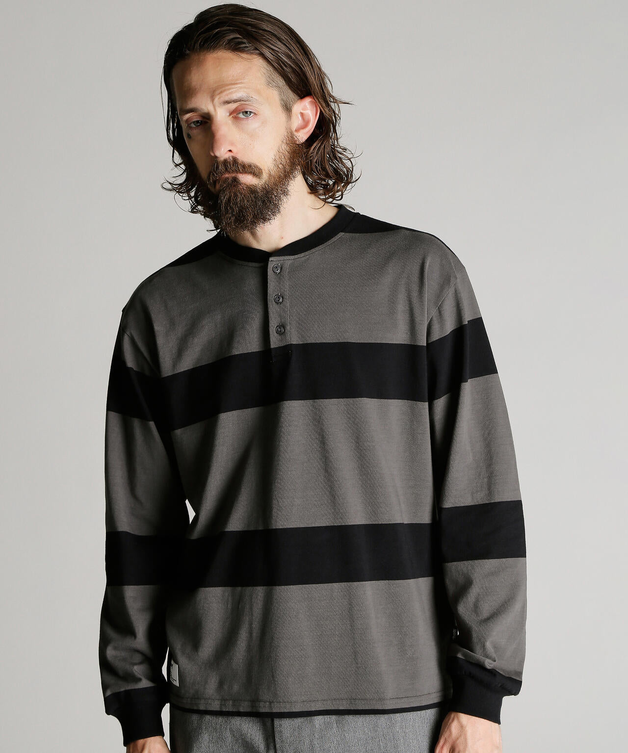 O.G. BORDER HENLEY LS T-SHIRT/ボーダーヘンリー ロンT | Schott