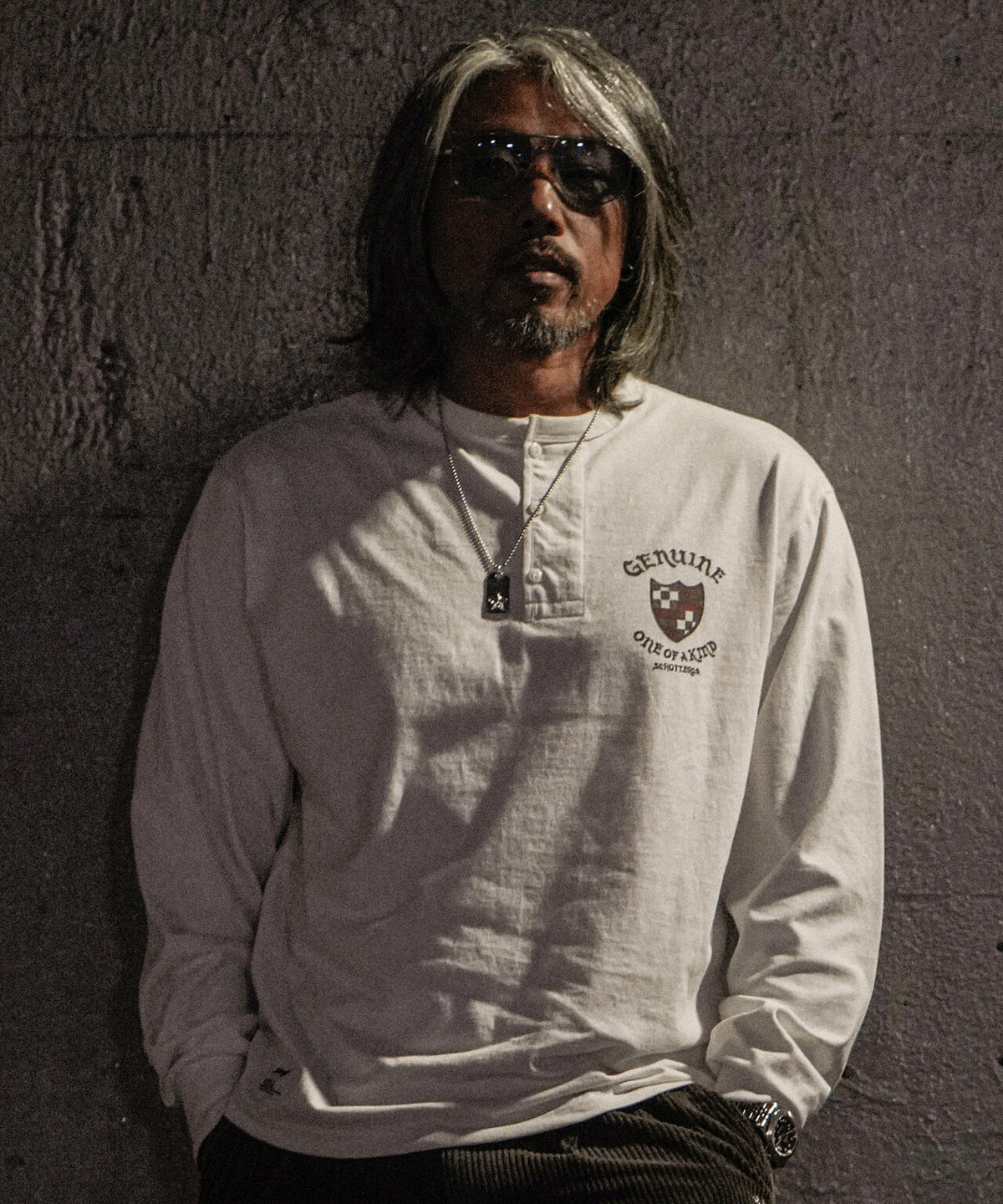 SHIELD HORSE HENLEY LS T-SHIRT/シールドホース ヘンリーロンT