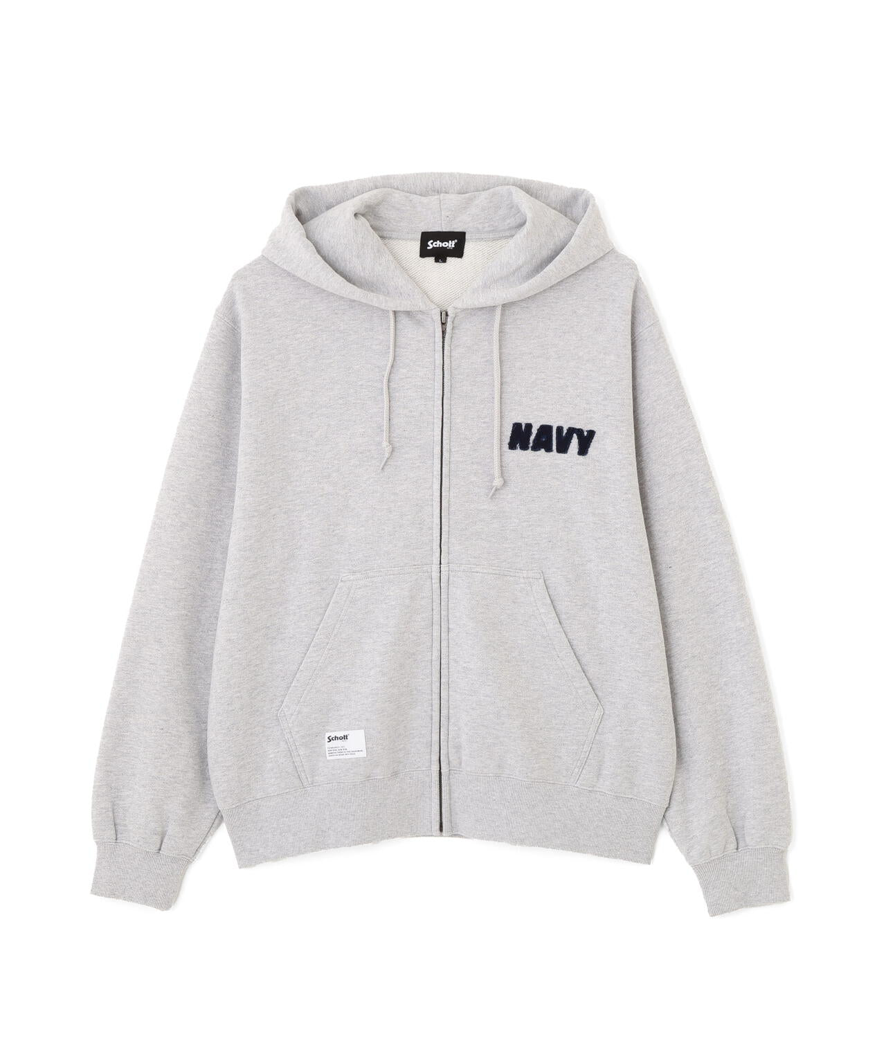 TOMPKINS ZIP HOODED SWEAT/トンプキンス ジップ パーカー | Schott