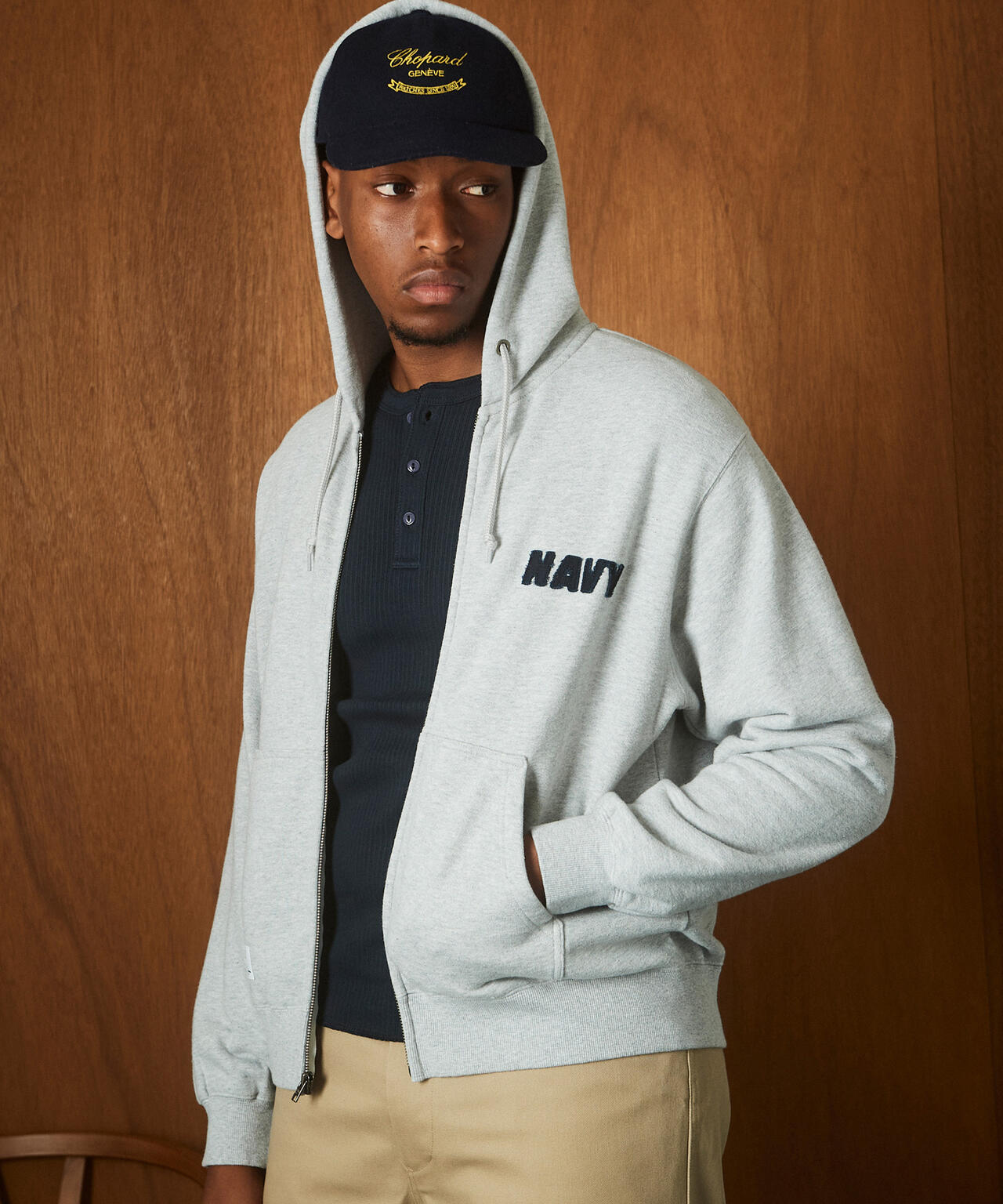 TOMPKINS ZIP HOODED SWEAT/トンプキンス ジップ パーカー | Schott