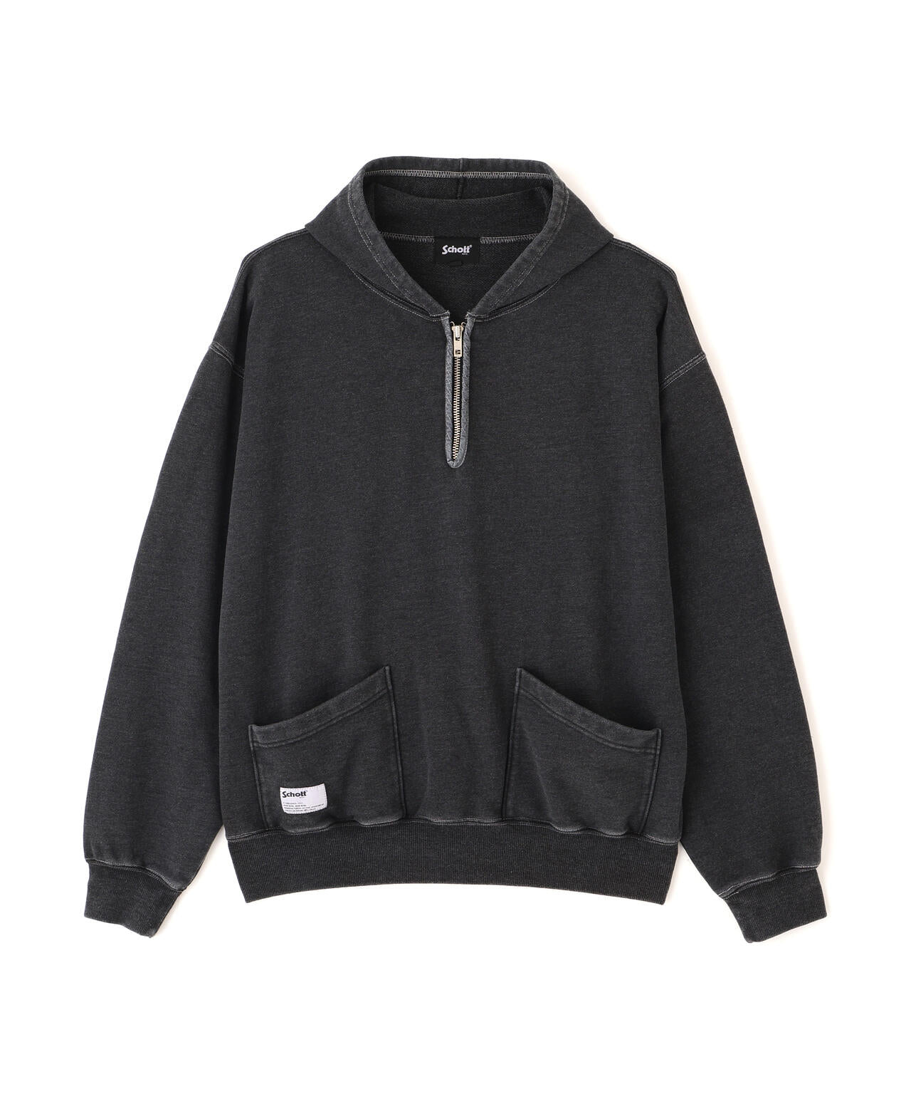 HALF ZIP HOODED SWEAT/ハーフジップ パーカー | Schott（ショット
