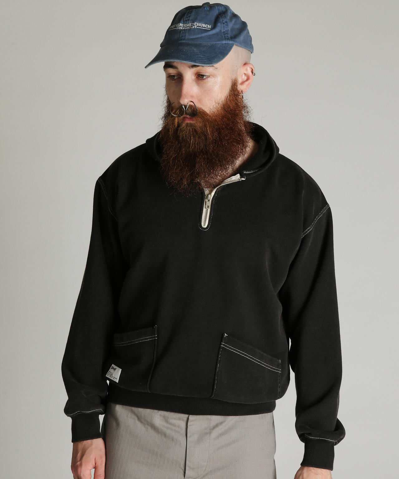 HALF ZIP HOODED SWEAT/ハーフジップ パーカー | Schott（ショット