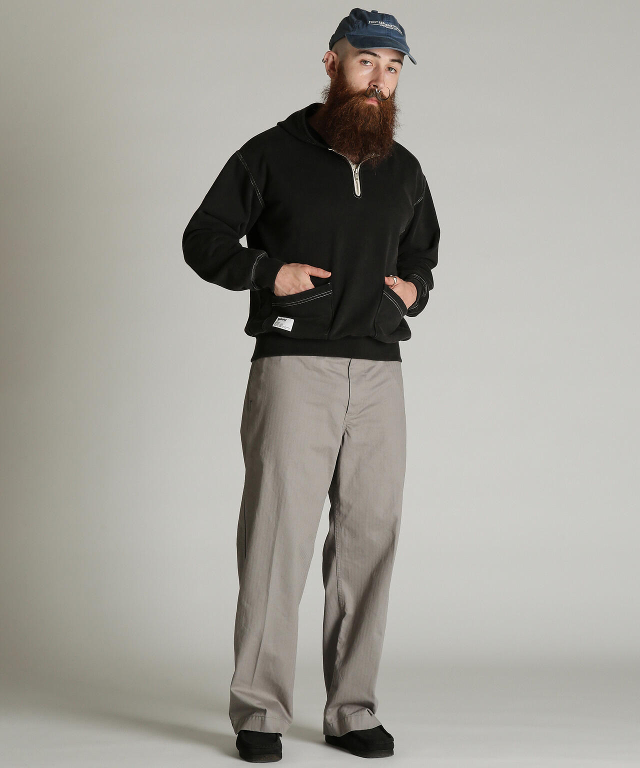 HALF ZIP HOODED SWEAT/ハーフジップ パーカー | Schott（ショット