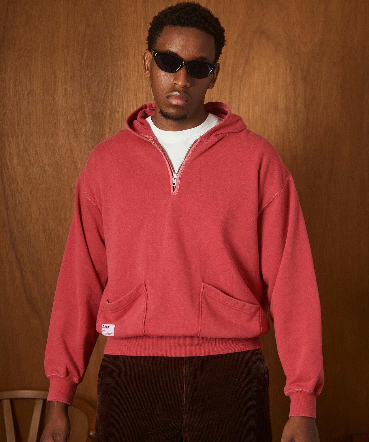 HALF ZIP HOODED SWEAT/ハーフジップ パーカー | Schott（ショット