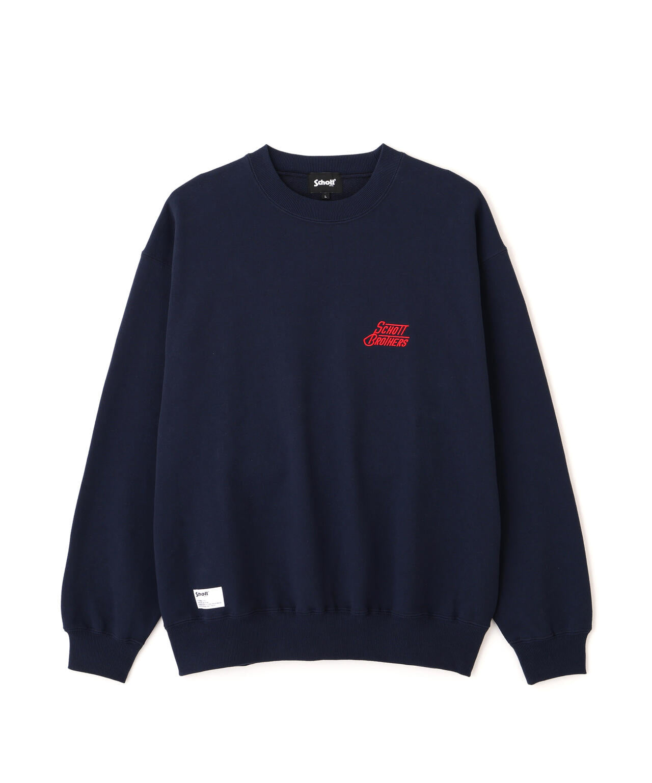 CREW SWEAT H.LOGO Schott BROS. EMB./クルー 刺繍スウェット ハート