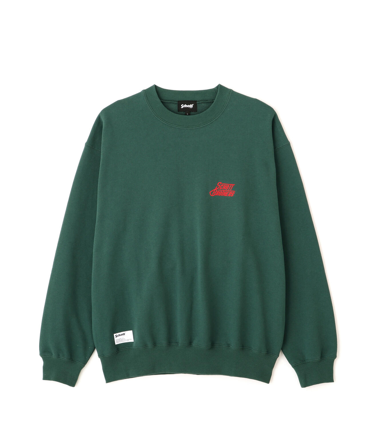 CREW SWEAT H.LOGO Schott BROS. EMB./クルー 刺繍スウェット ハート
