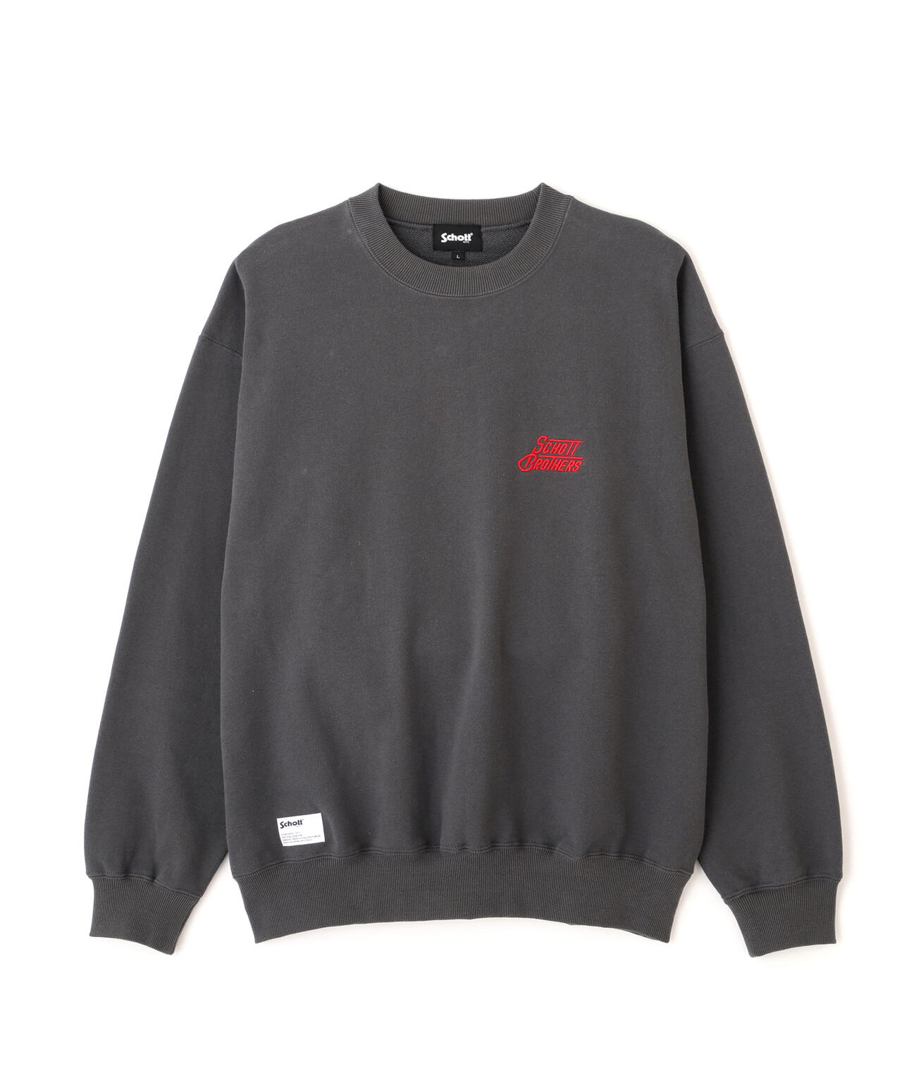 CREW SWEAT H.LOGO Schott BROS. EMB./クルー 刺繍スウェット ハート
