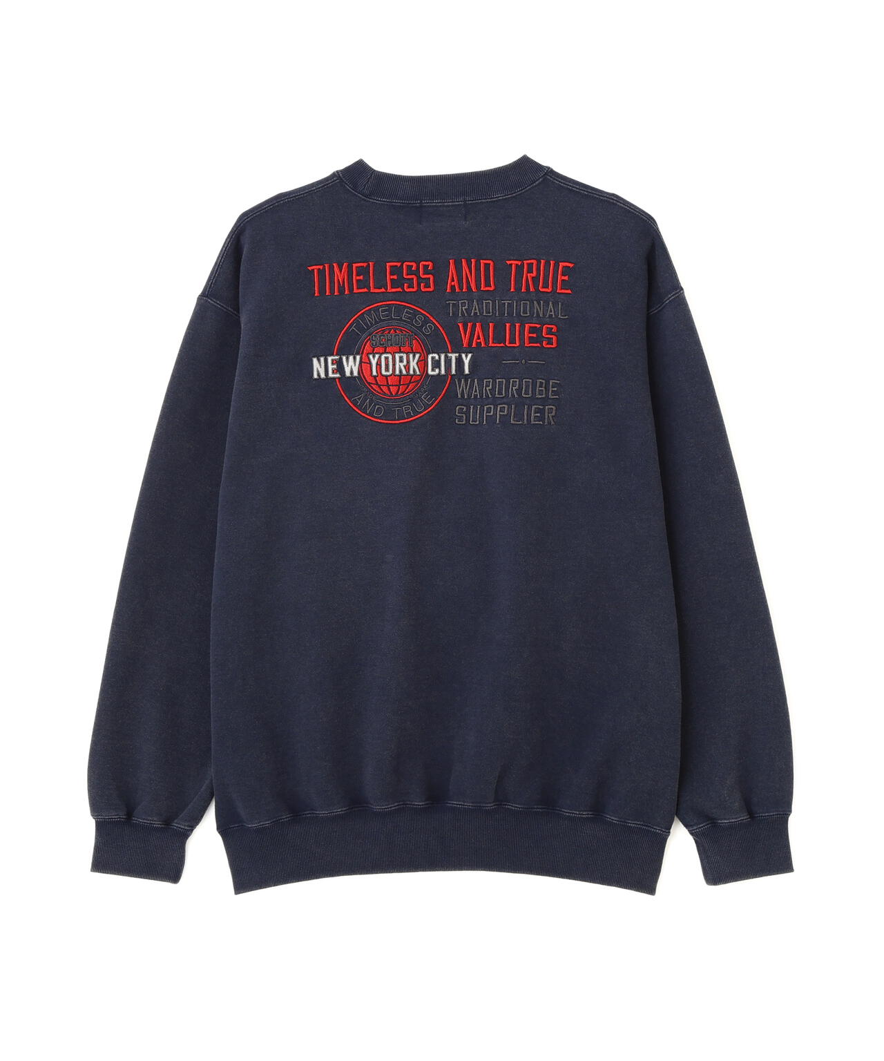 CREW SWEAT TIMELESS AND TRUE/クルー スウェット タイムレス アンド