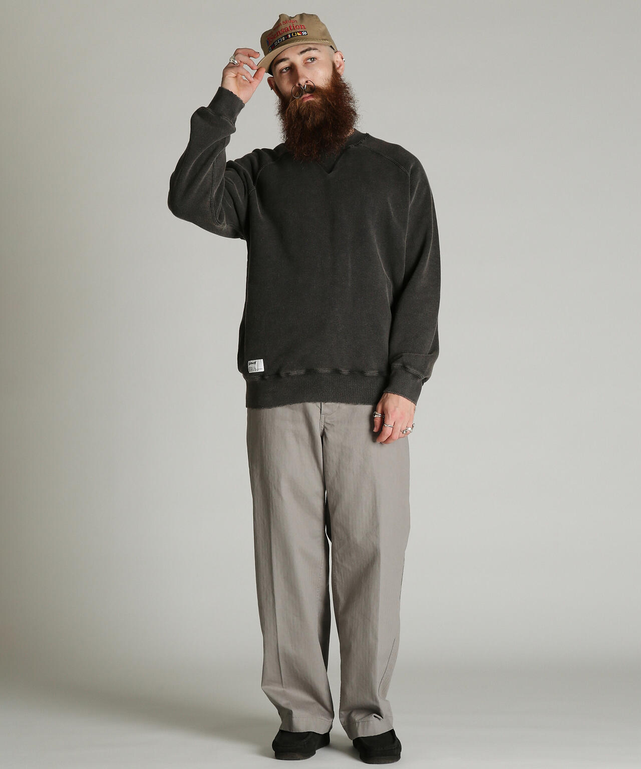 ASING DOUBLE V SWEAT/エイジング ダブル V スウェット | Schott