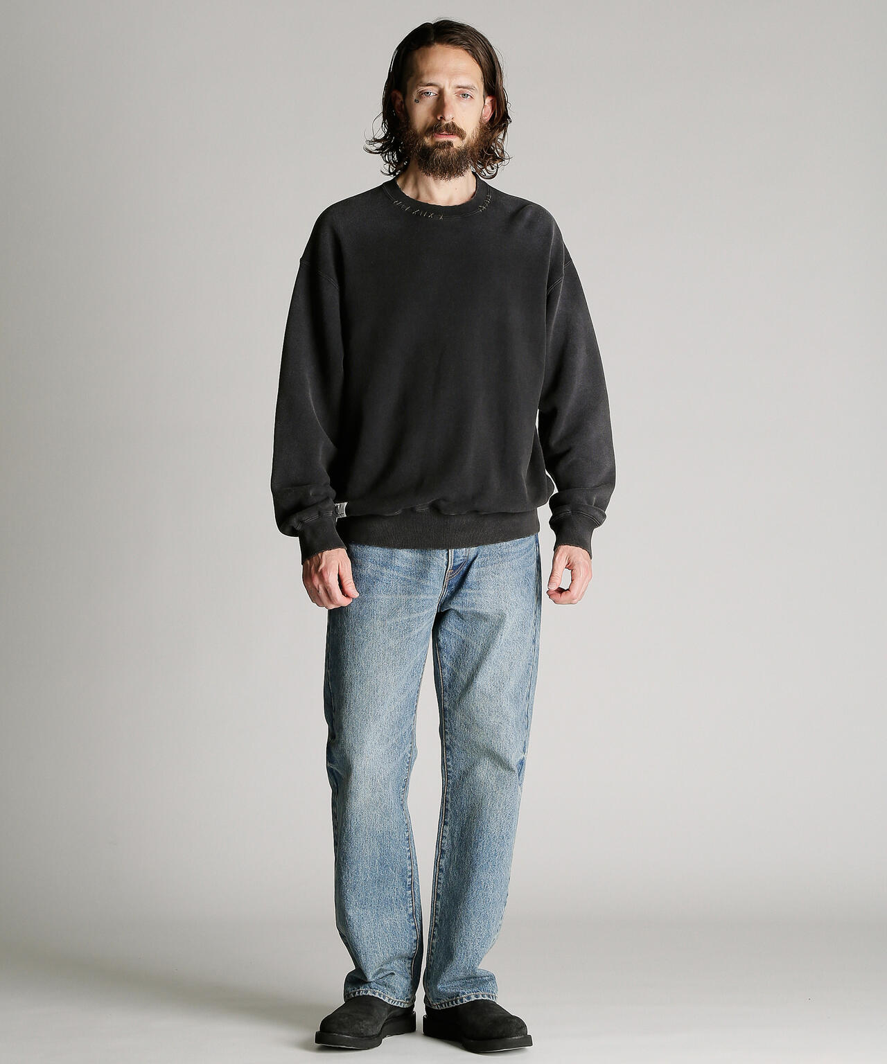 CREW SWEAT RANDOM STENCIL/クルー スウェット ランダム ステンシル