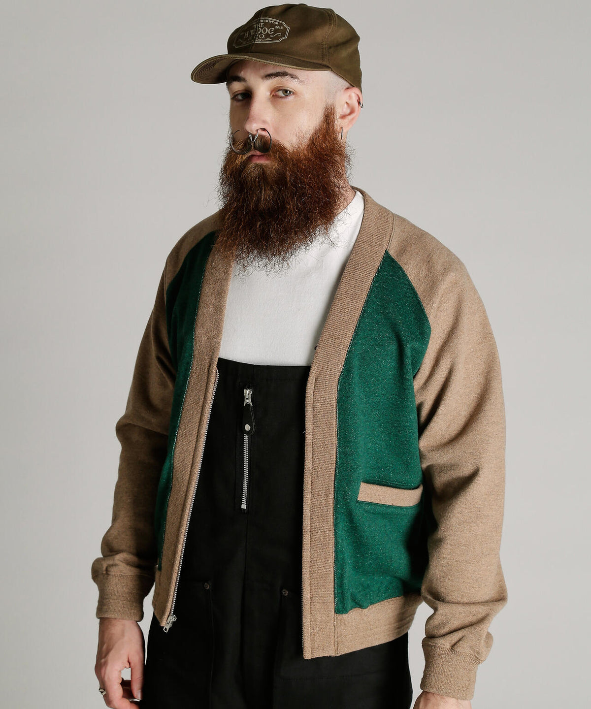 2TONE SWEAT CARDIGAN/2トーン スウェット カーディガン