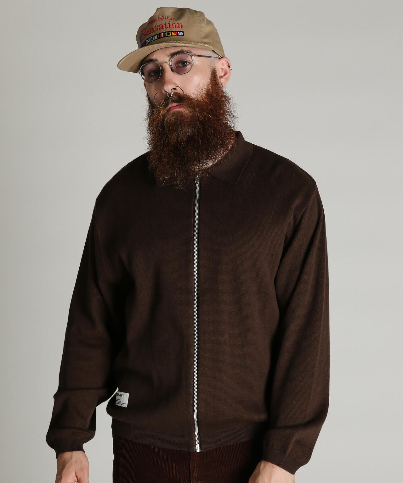 ZIP CARDIGAN/ジップカーディガン