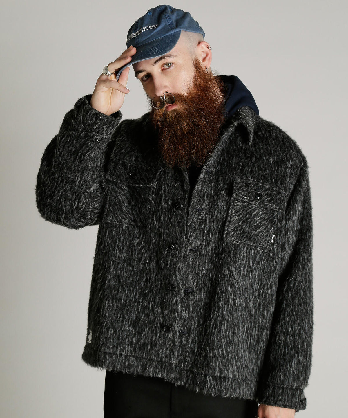 SHAGGY PLAID JKT/シャギー プレイド ジャケット