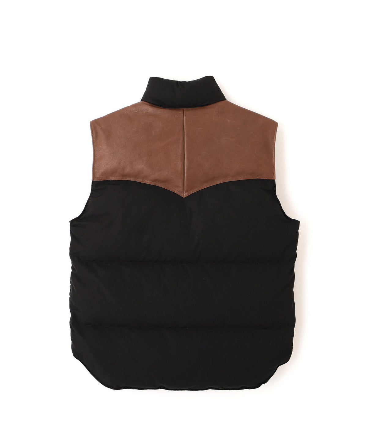 LEATHER COMB. VEST/レザー コンビ ベスト