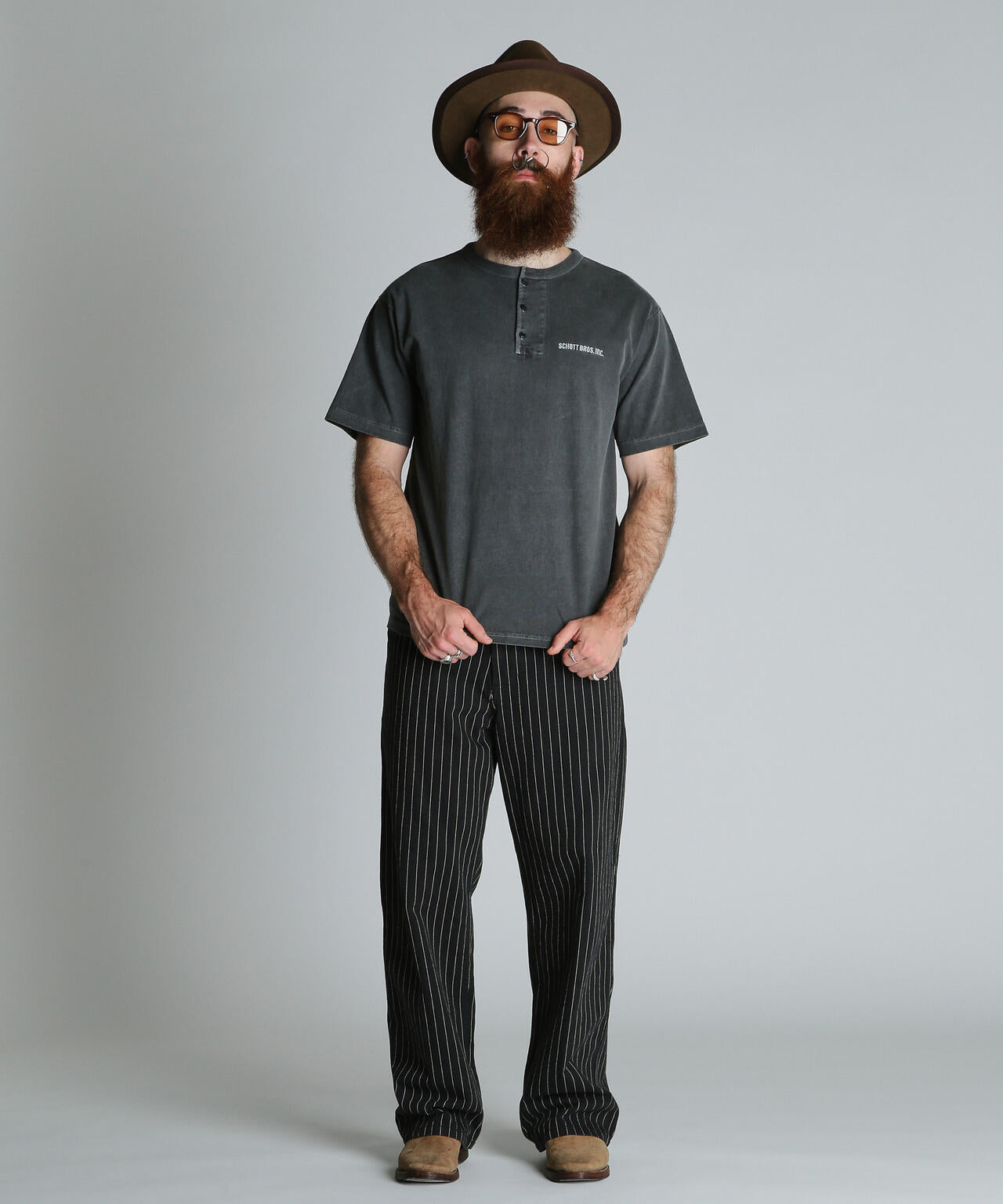 STRIPE FRISCO PANTS/ストライプ フリスコパンツ | Schott（ショット