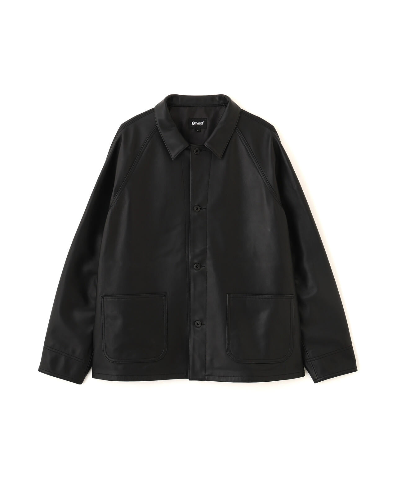 schott ラムレザー　ジャケット　カバーオール　コーチジャケット LAMB LEATHER COVERALL JACKET/ラムレザー カバーオールジャケット