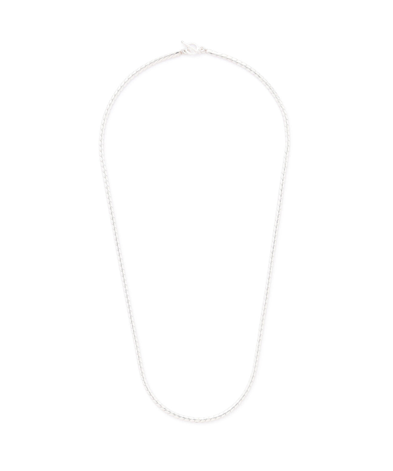 meian/メイアン/STERLING SILVER PYTHON TAIL CHAIN NECKLACE/パイソンテールチェーンネックレス