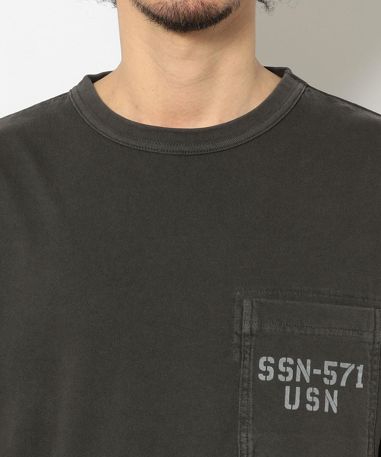 TYPE BLUE/ピグメント ポケットTシャツ/POCKET T-SHIRT/タイプブルー