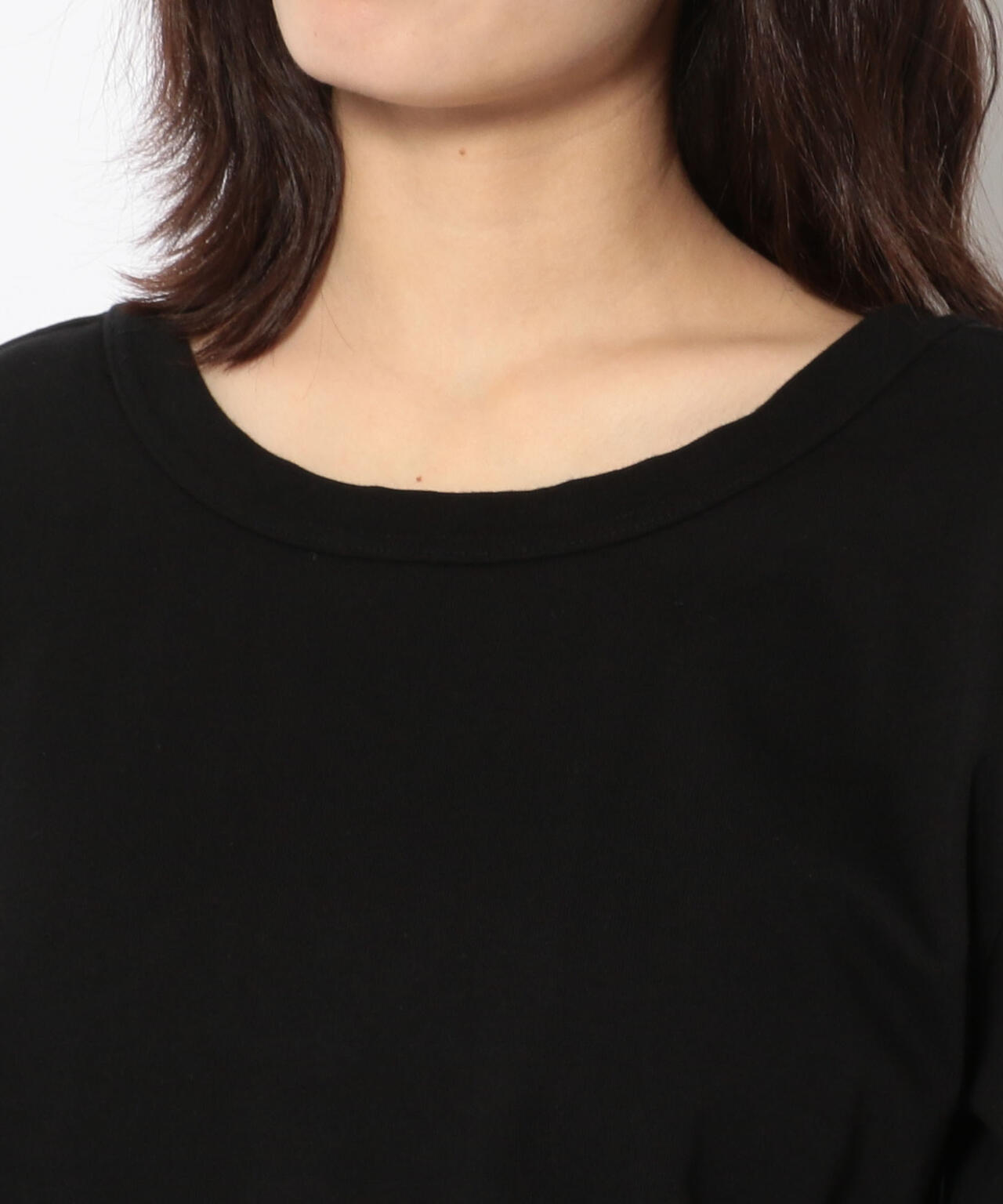 ハーフスリーブ レースアップ 2ウェイティーシャツ/ 1/2 SLEEVE LACE UP 2WAY T-SHIRT