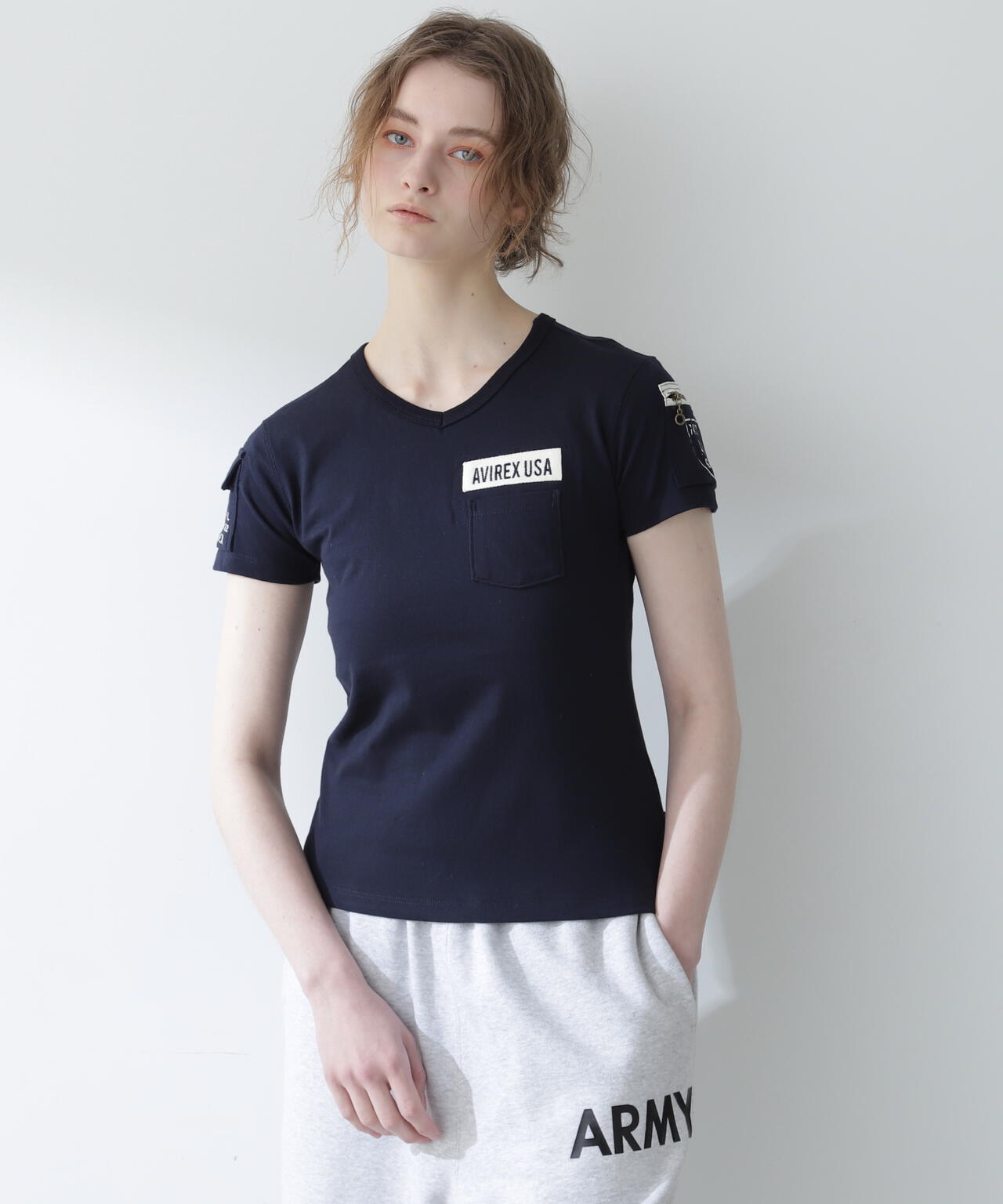 【WEB限定】ファティーグVネックティーシャツ/ FATIGUE V-NECK T-SHIRT