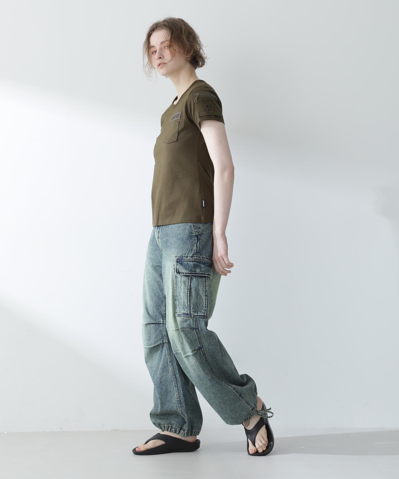 【WEB限定】ファティーグVネックティーシャツ/ FATIGUE V-NECK T-SHIRT