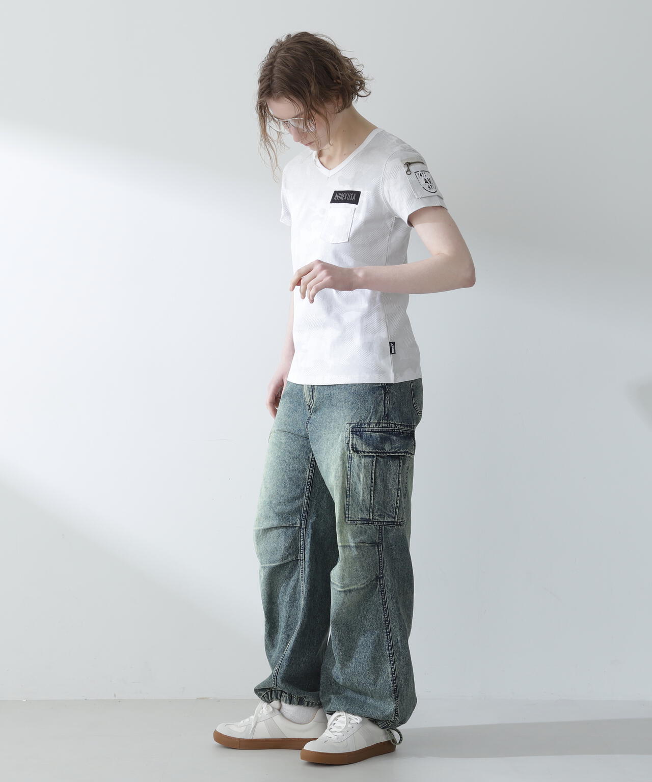 【WEB限定】ファティーグVネックティーシャツ/ FATIGUE V-NECK T-SHIRT