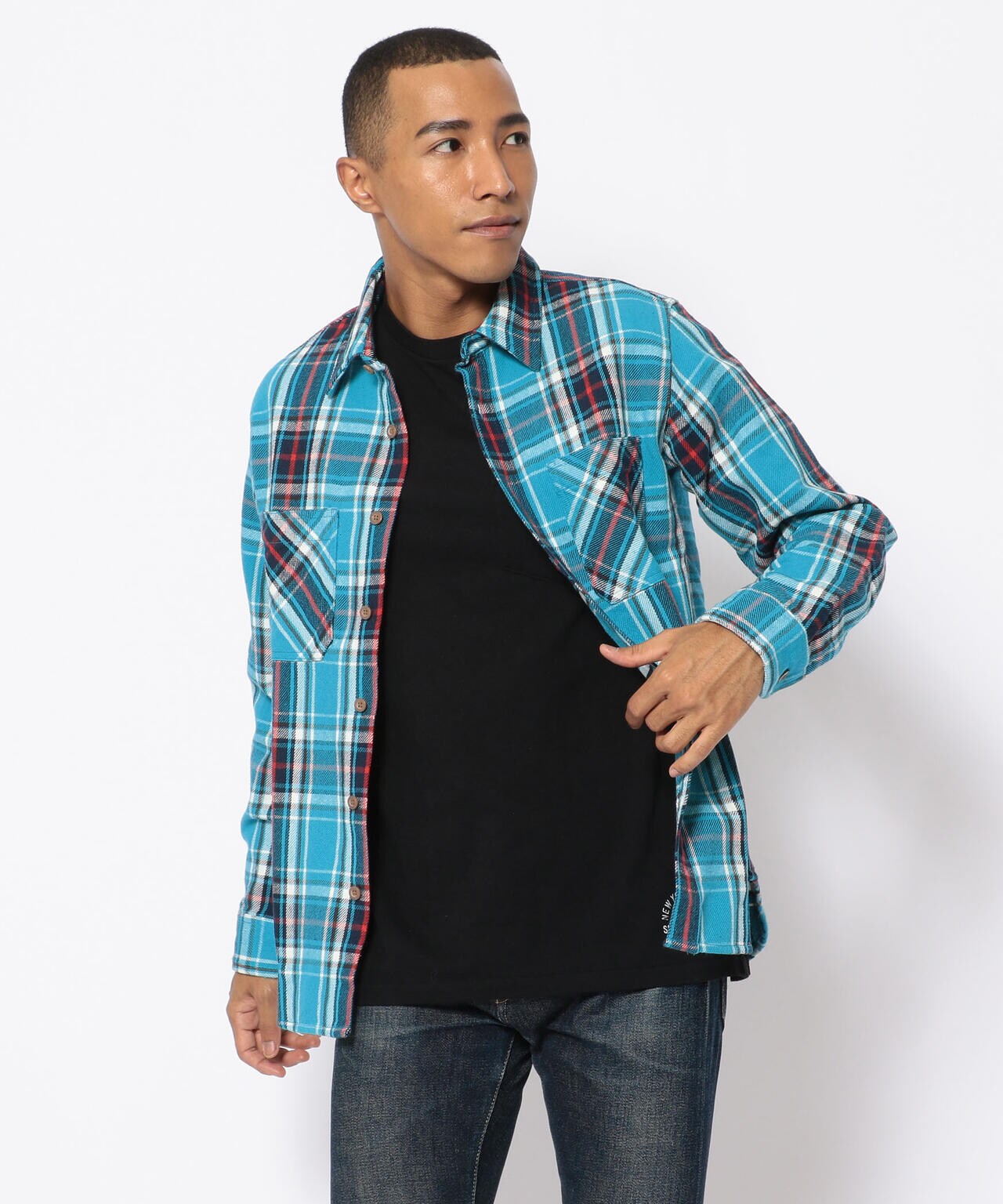 《DAILY/デイリー》COTTON FLANNEL CHECK SHIRT/コットン フランネル チェックシャツ