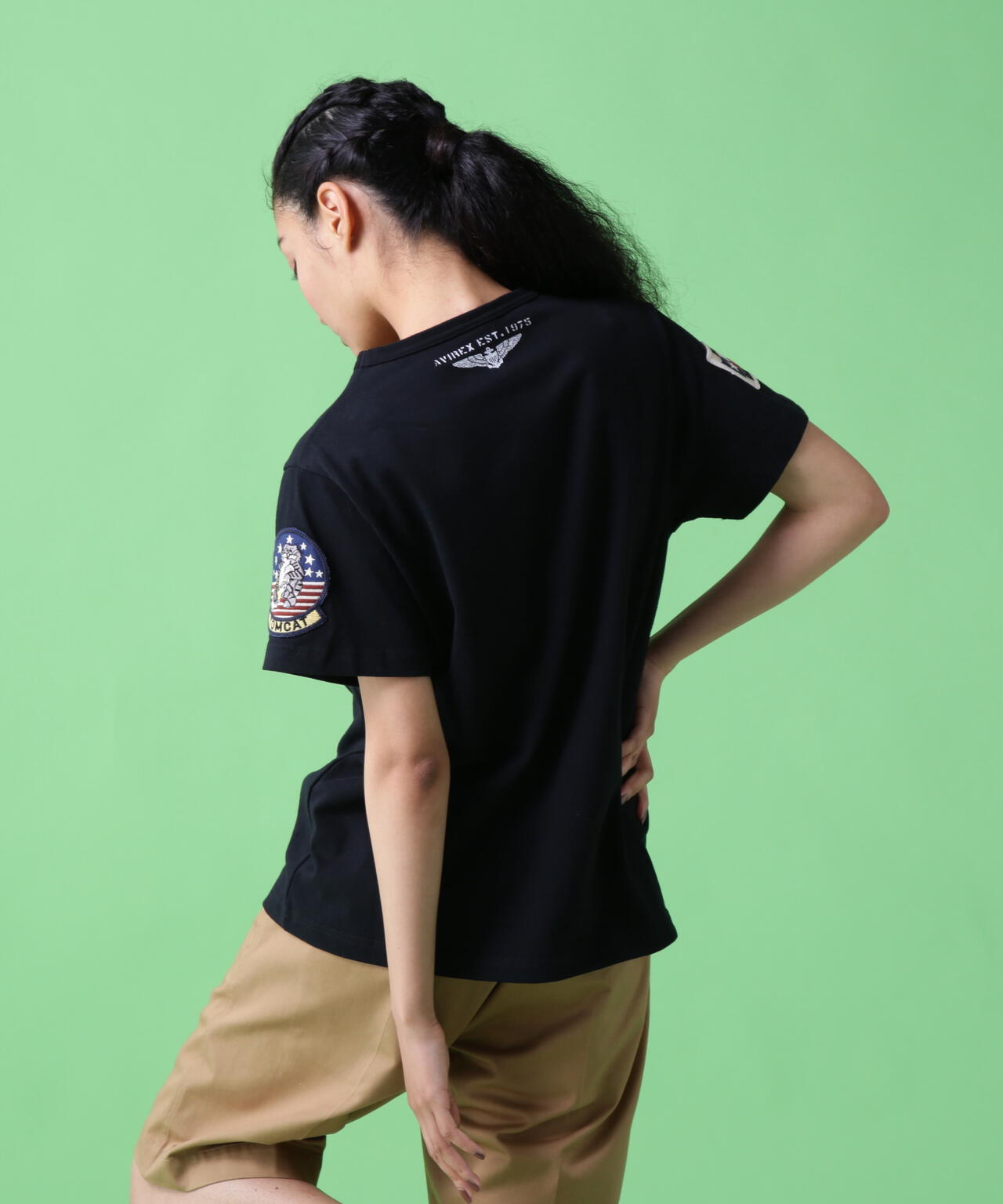 【WEB&DEPOT限定】ユニセックス　トップガン ワッペン Tシャツ/TOP GUN WAPPEN T-SHIRT