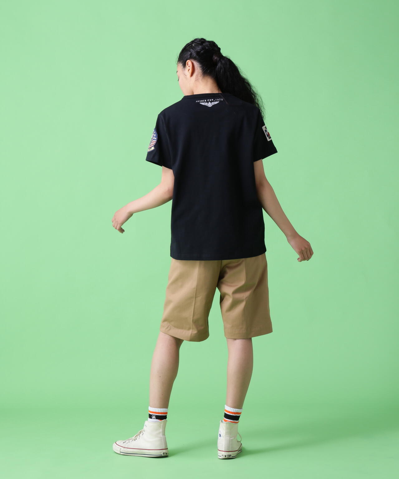 【WEB&DEPOT限定】ユニセックス　トップガン ワッペン Tシャツ/TOP GUN WAPPEN T-SHIRT