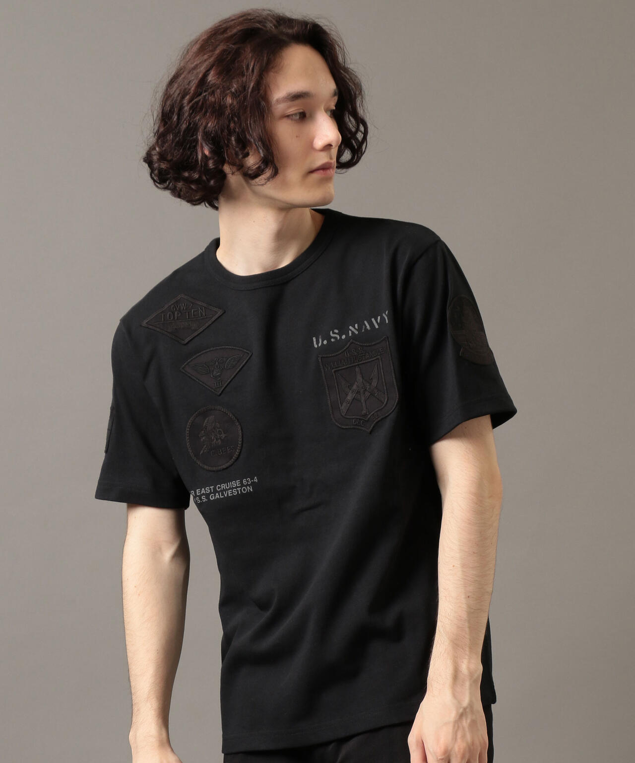 【WEB&DEPOT限定】ユニセックス　トップガン ワッペン Tシャツ/TOP GUN WAPPEN T-SHIRT