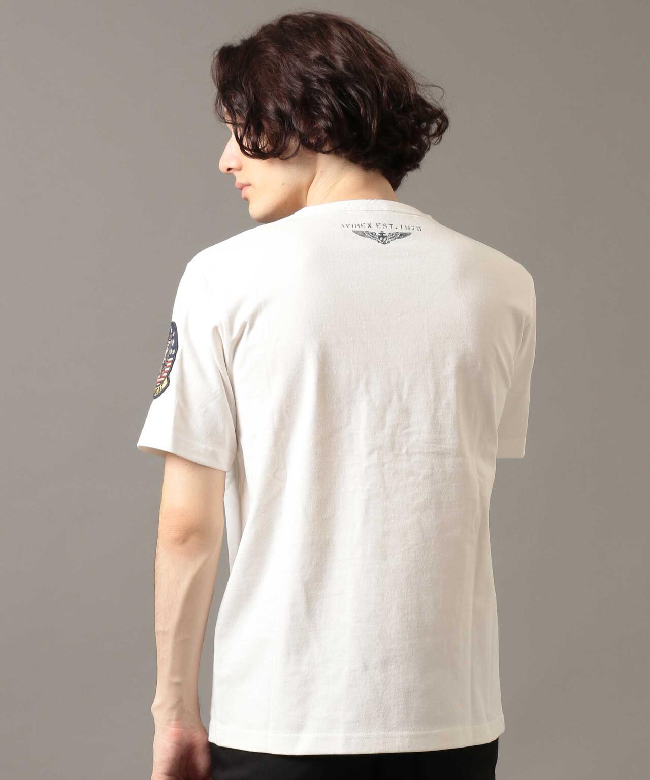 【WEB&DEPOT限定】ユニセックス　トップガン ワッペン Tシャツ/TOP GUN WAPPEN T-SHIRT