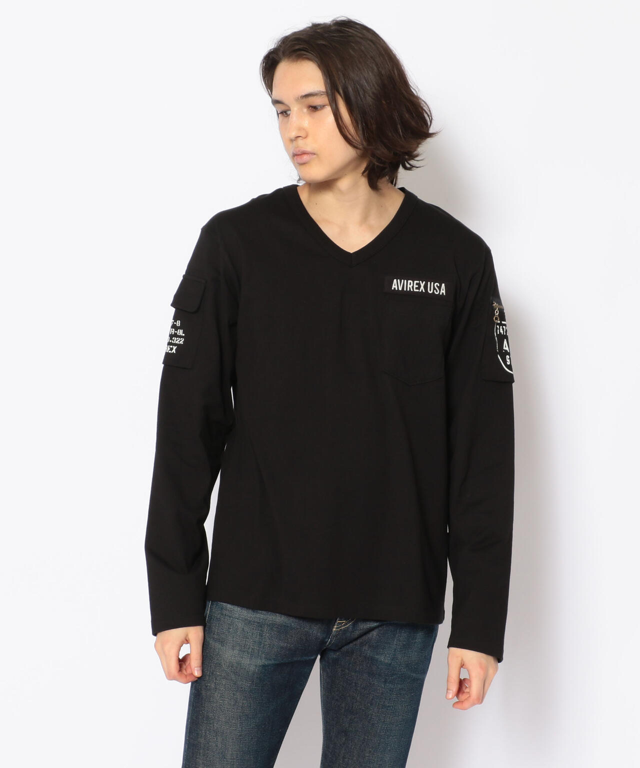 【WEB限定】ファティーグ  Vネック Tシャツ /FATIGUE V-NECK T-SHIRT