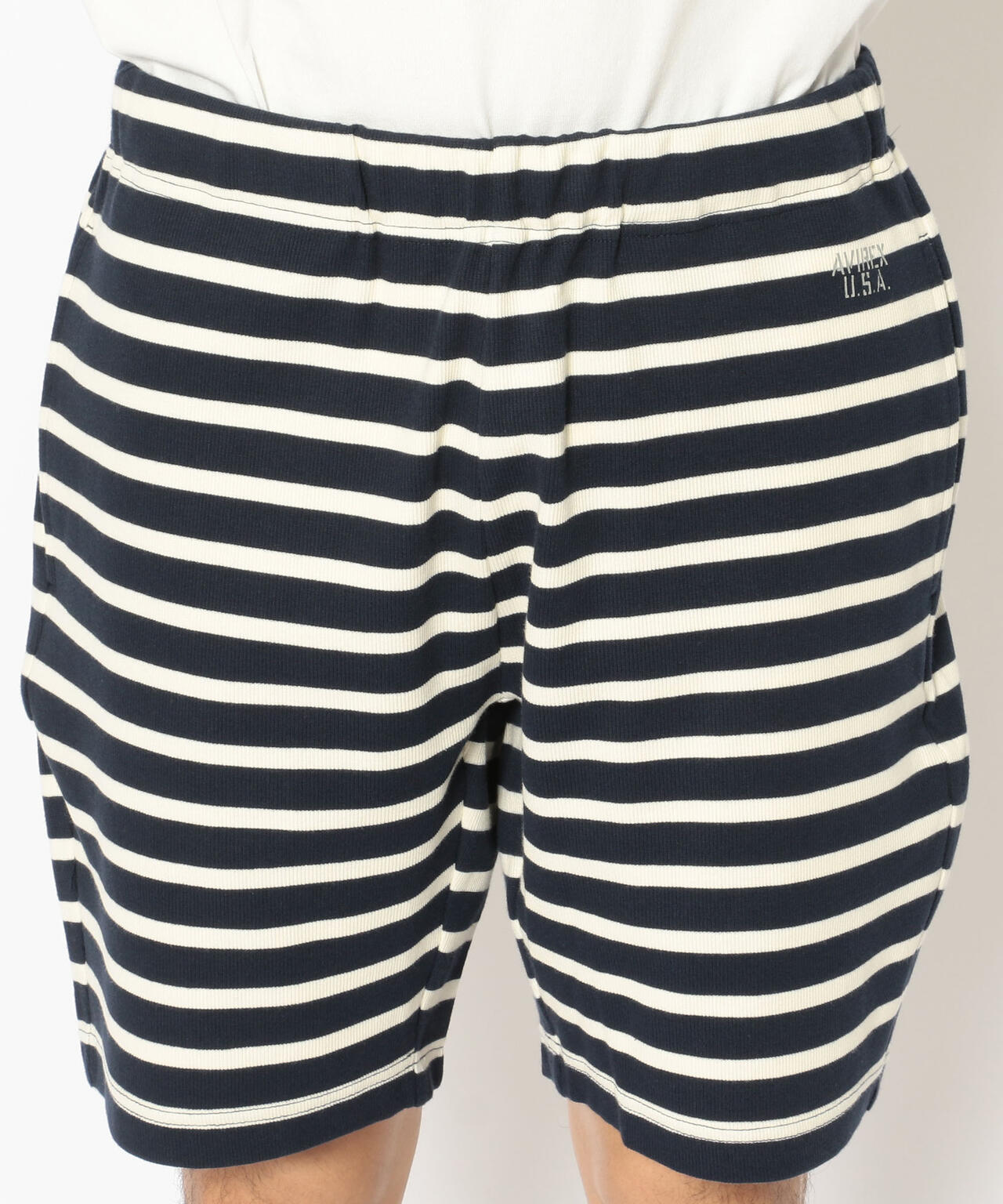 【DAILY/デイリー】ボーダー リブ ショーツ/BORDER RIB SHORT PANT