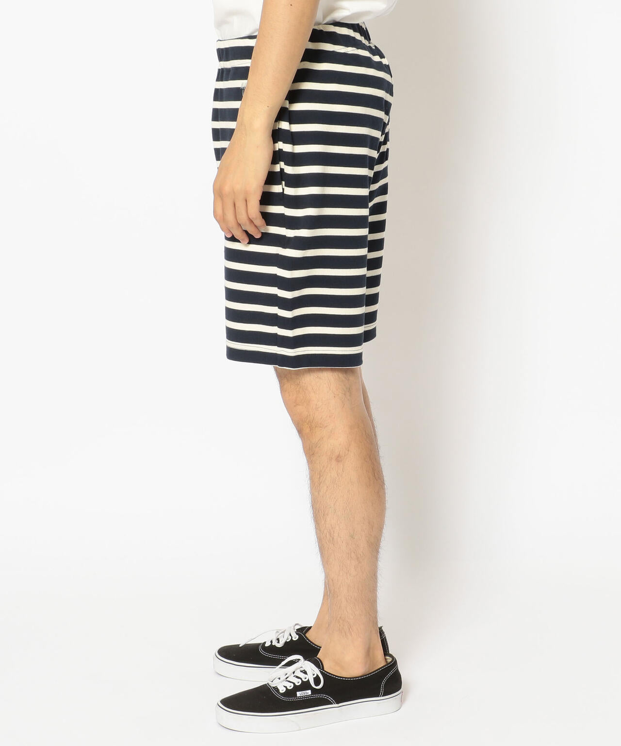 【DAILY/デイリー】ボーダー リブ ショーツ/BORDER RIB SHORT PANT