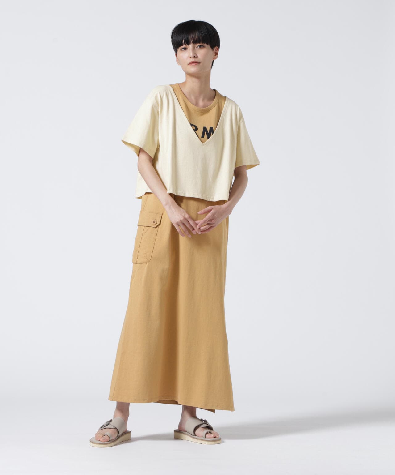 直営店限定】2WAY SET CARGO ONEPIECE/ 2ウェイセットカーゴワンピース
