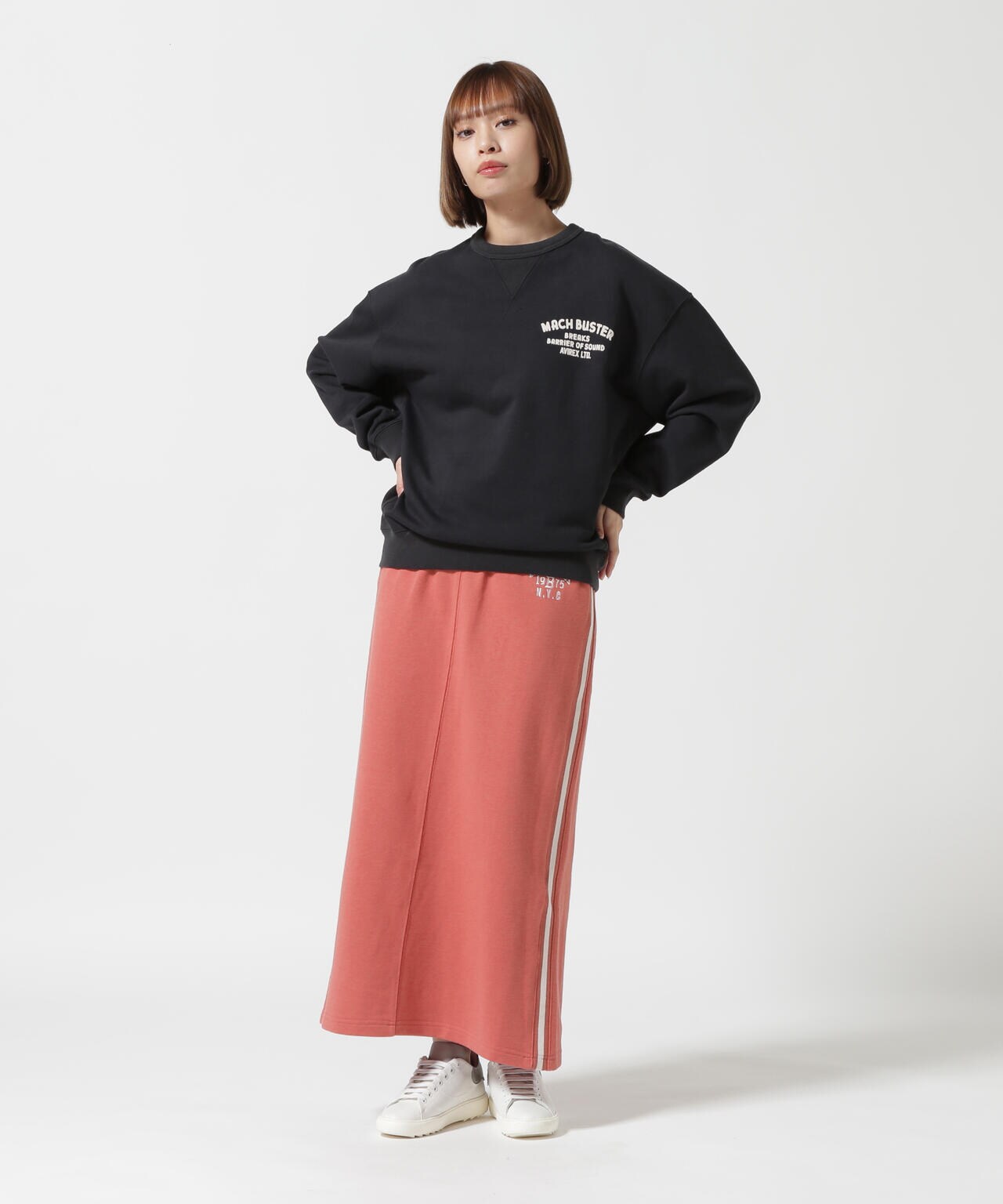 ≪WEB&DEPOT限定≫SWEAT PATCH SKIRT/ スウェットパッチスカート
