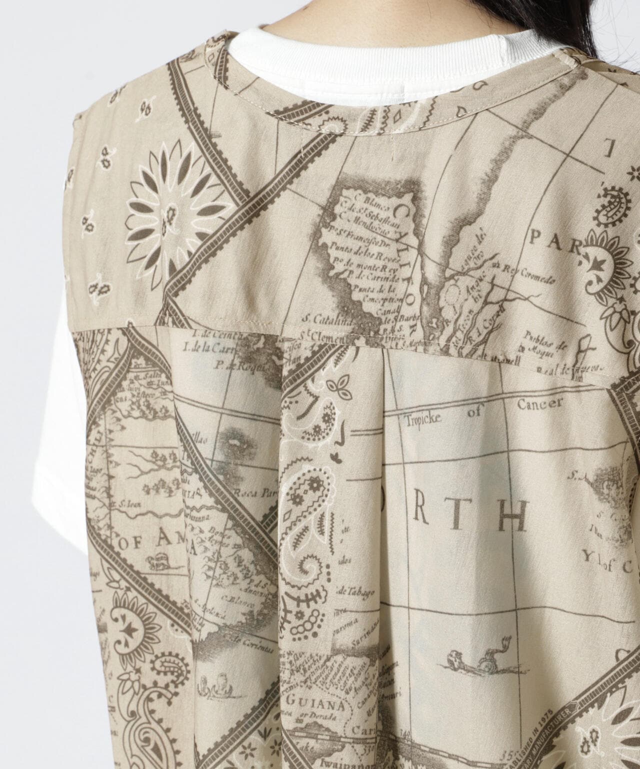 直営店限定/ BANDANA CHART MIX CUT SHIRT/ バンダナチャートミックスカットシャツ