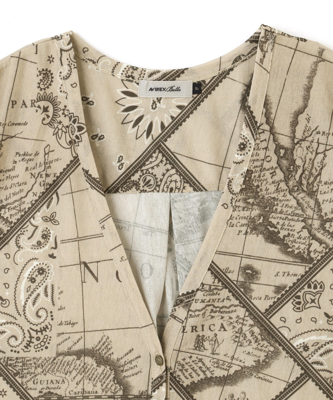 直営店限定/ BANDANA CHART MIX CUT SHIRT/ バンダナチャートミックスカットシャツ