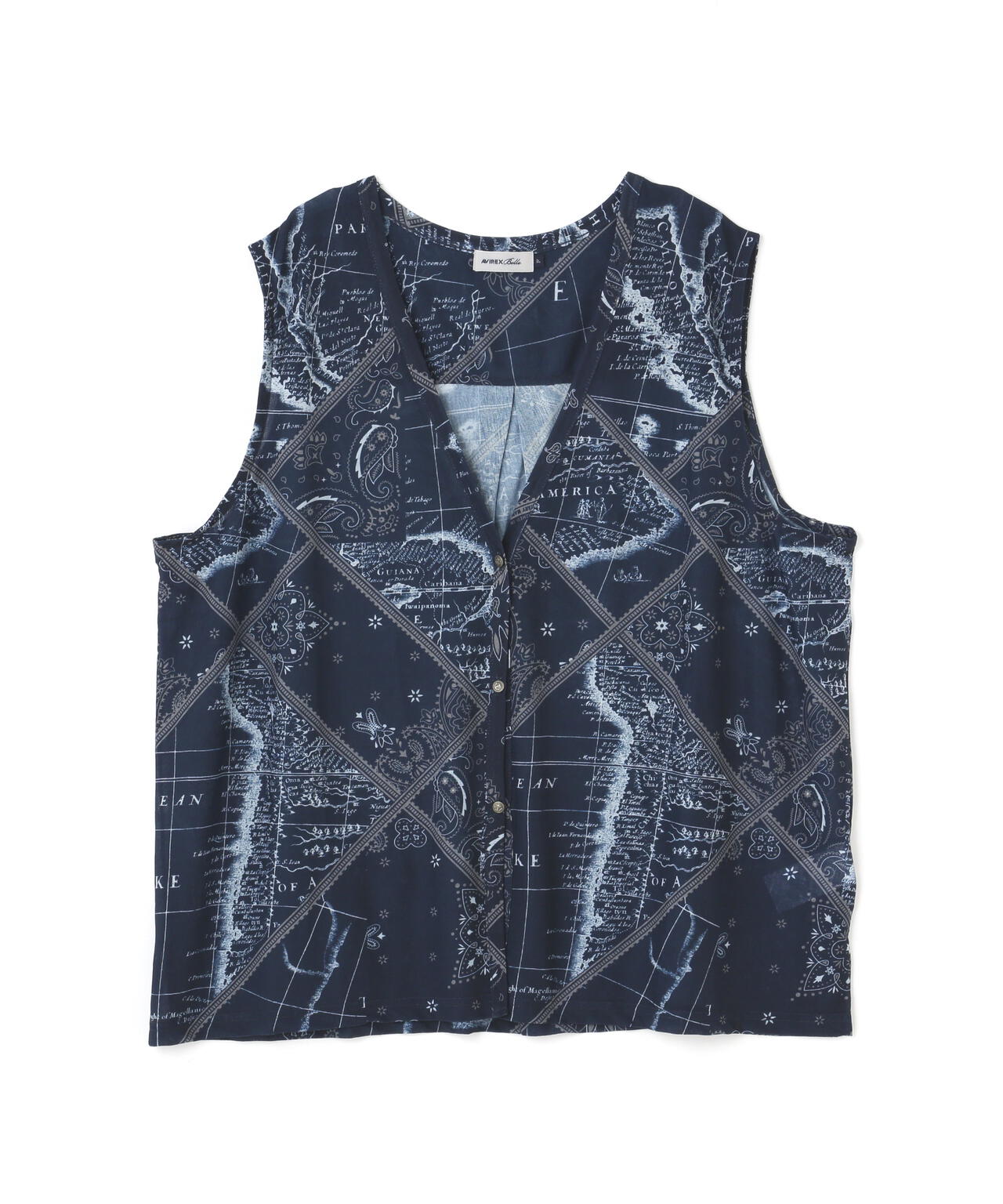 直営店限定/ BANDANA CHART MIX CUT SHIRT/ バンダナチャートミックスカットシャツ