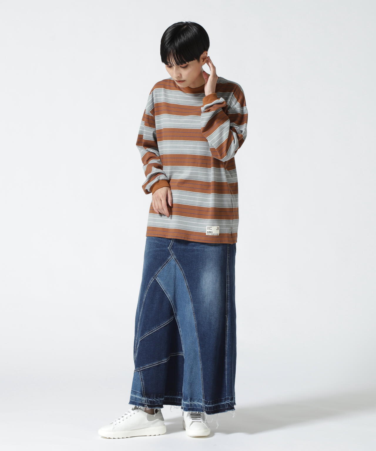 L/S BORDER T-SHIRT/ ボーダーロングスリーブティーシャツ