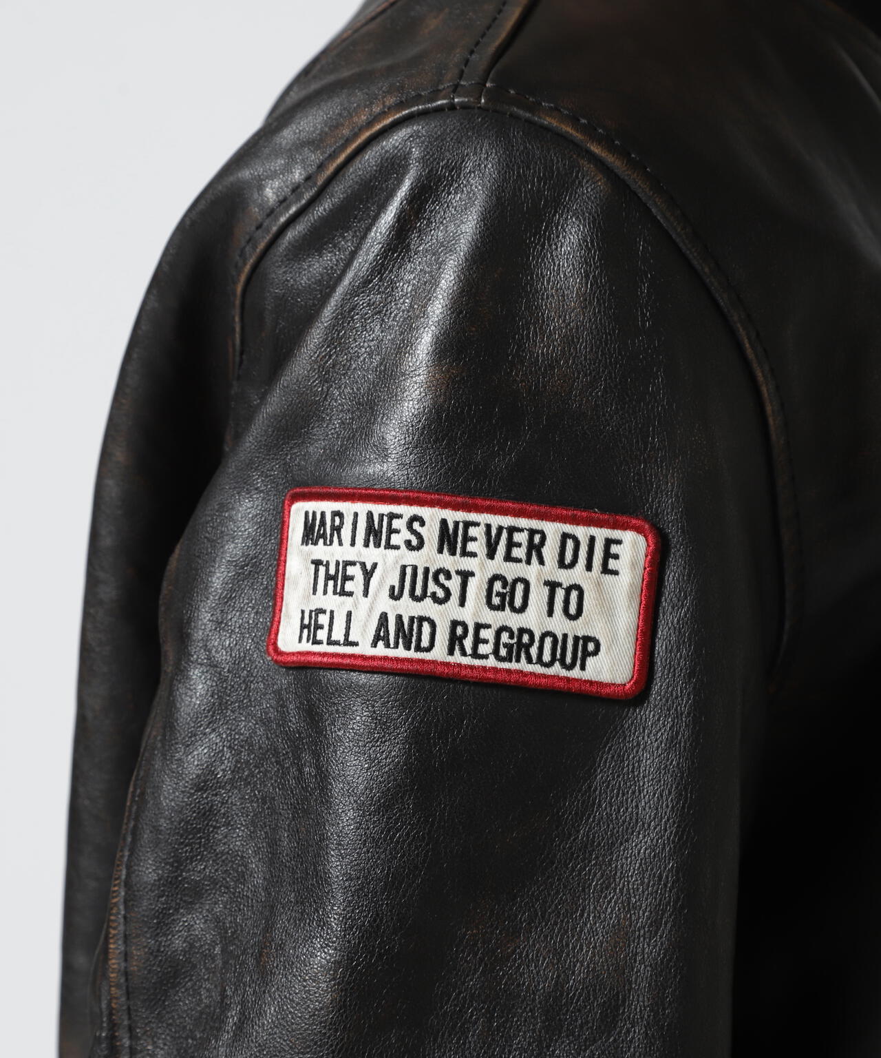 AGED LEATHER BLOUSON TOMCATTERS / エイジド レザー ブルゾン トム