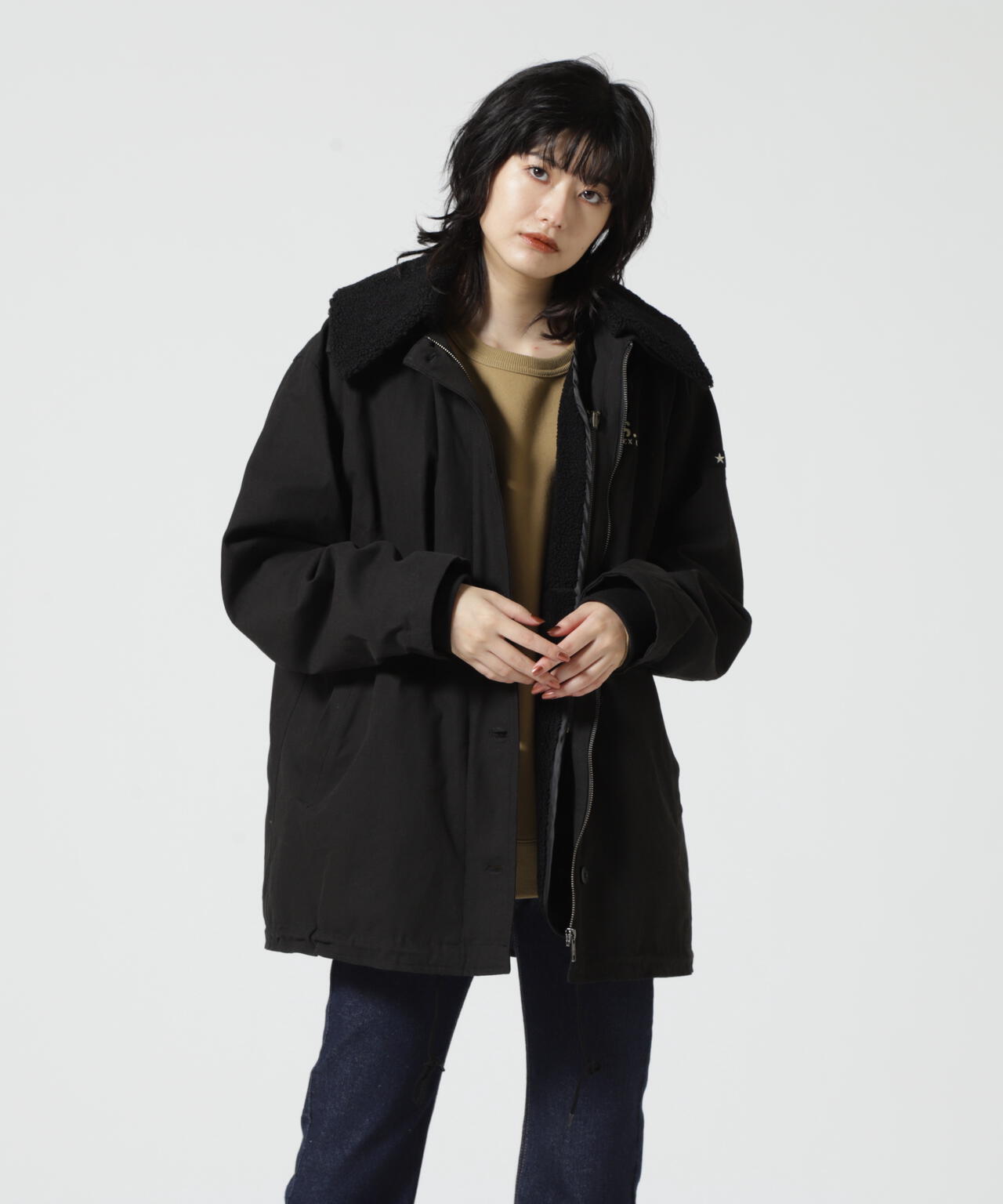 MULTI DECK JACKET WITH BOA VEST/ マルチデッキジャケットウィズボアベスト