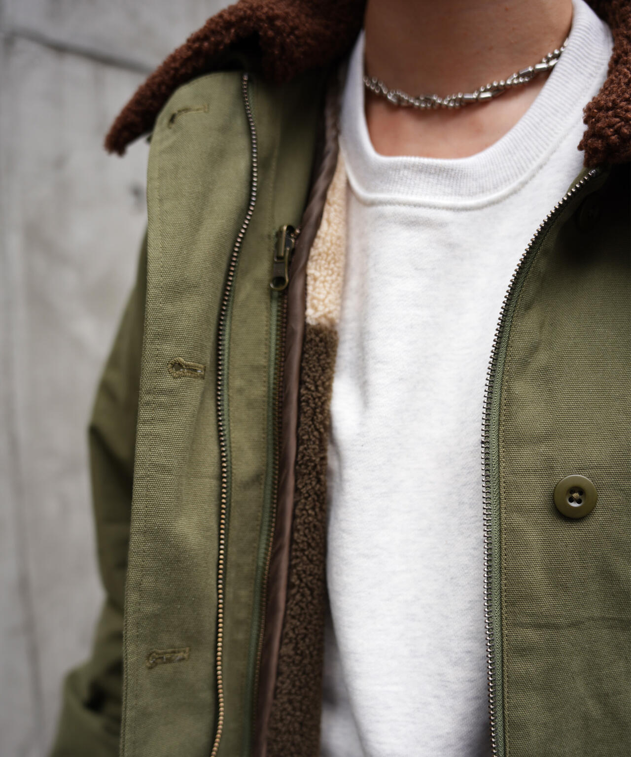 MULTI DECK JACKET WITH BOA VEST/ マルチデッキジャケットウィズボアベスト