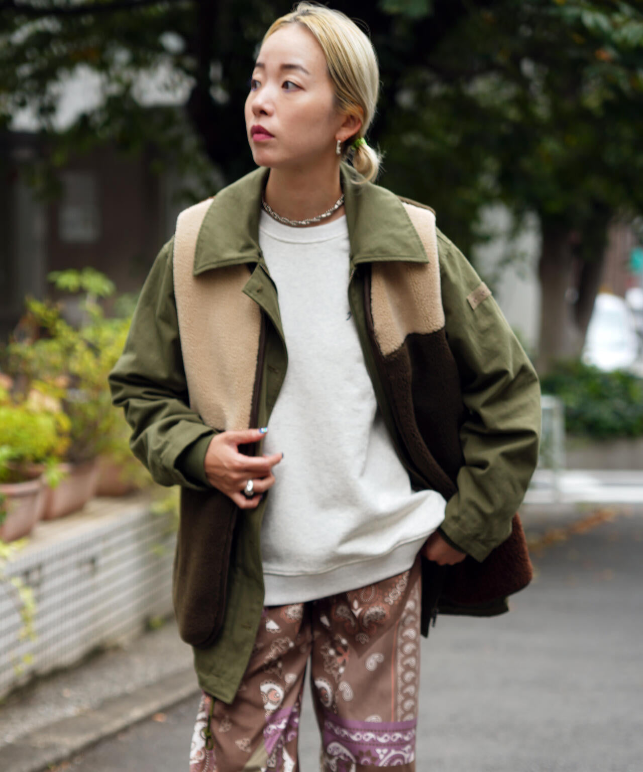 MULTI DECK JACKET WITH BOA VEST/ マルチデッキジャケットウィズボアベスト