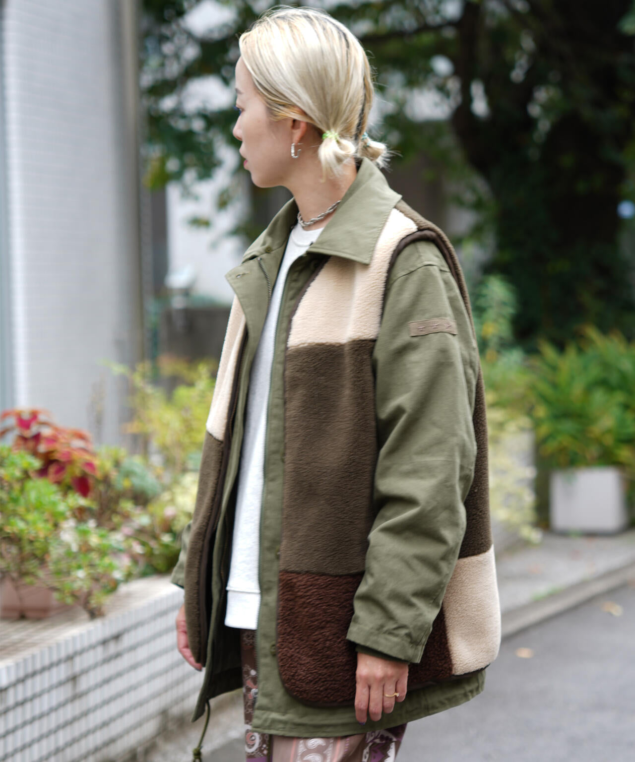 MULTI DECK JACKET WITH BOA VEST/ マルチデッキジャケットウィズボアベスト