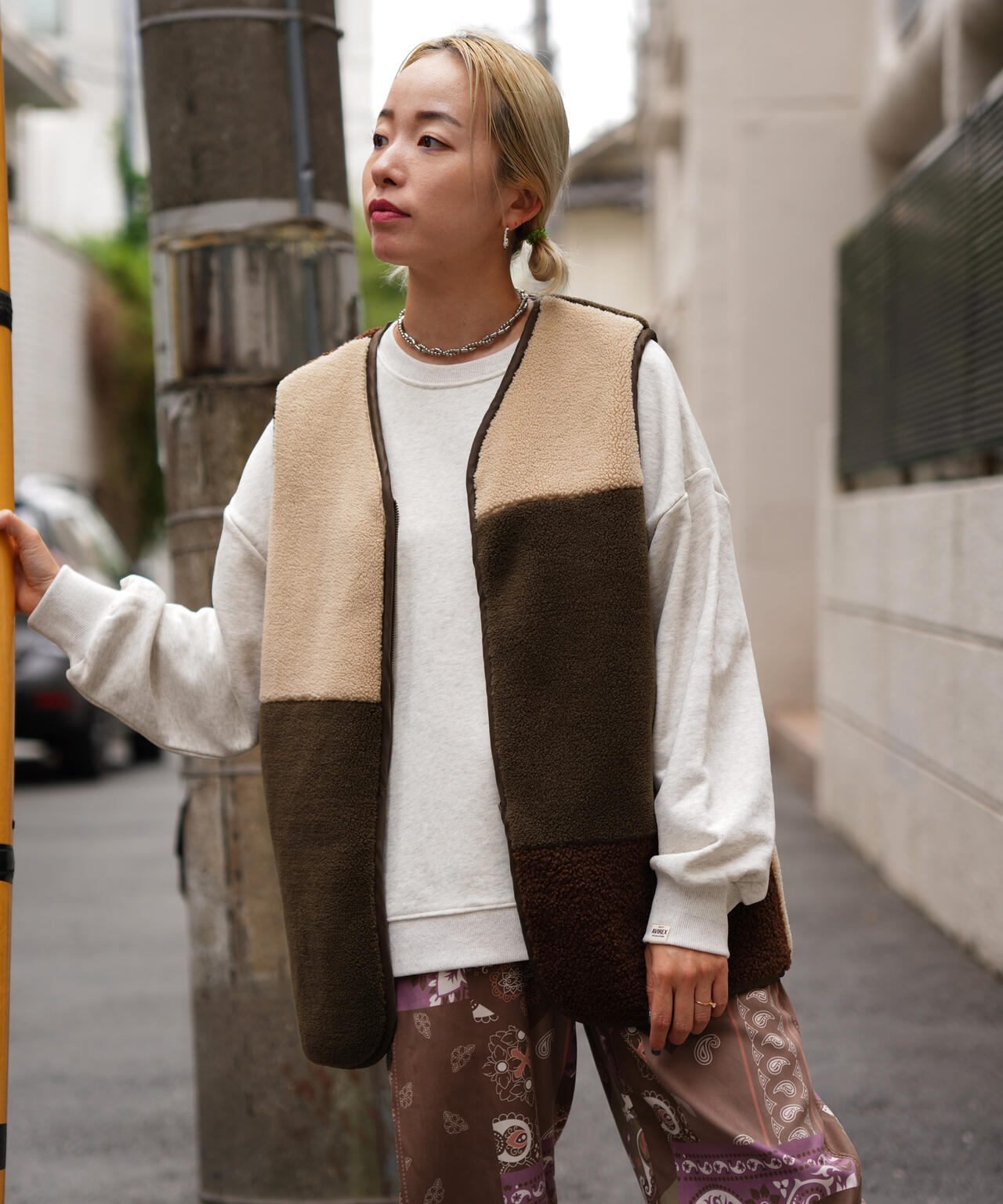 MULTI DECK JACKET WITH BOA VEST/ マルチデッキジャケットウィズボアベスト