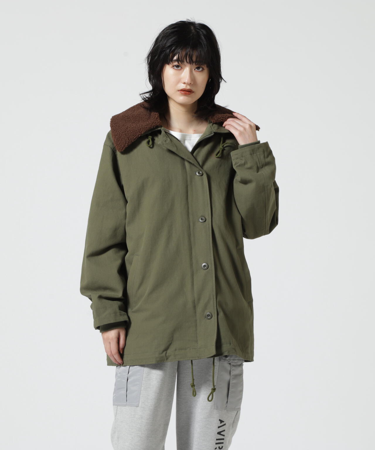 MULTI DECK JACKET WITH BOA VEST/ マルチデッキジャケットウィズボアベスト