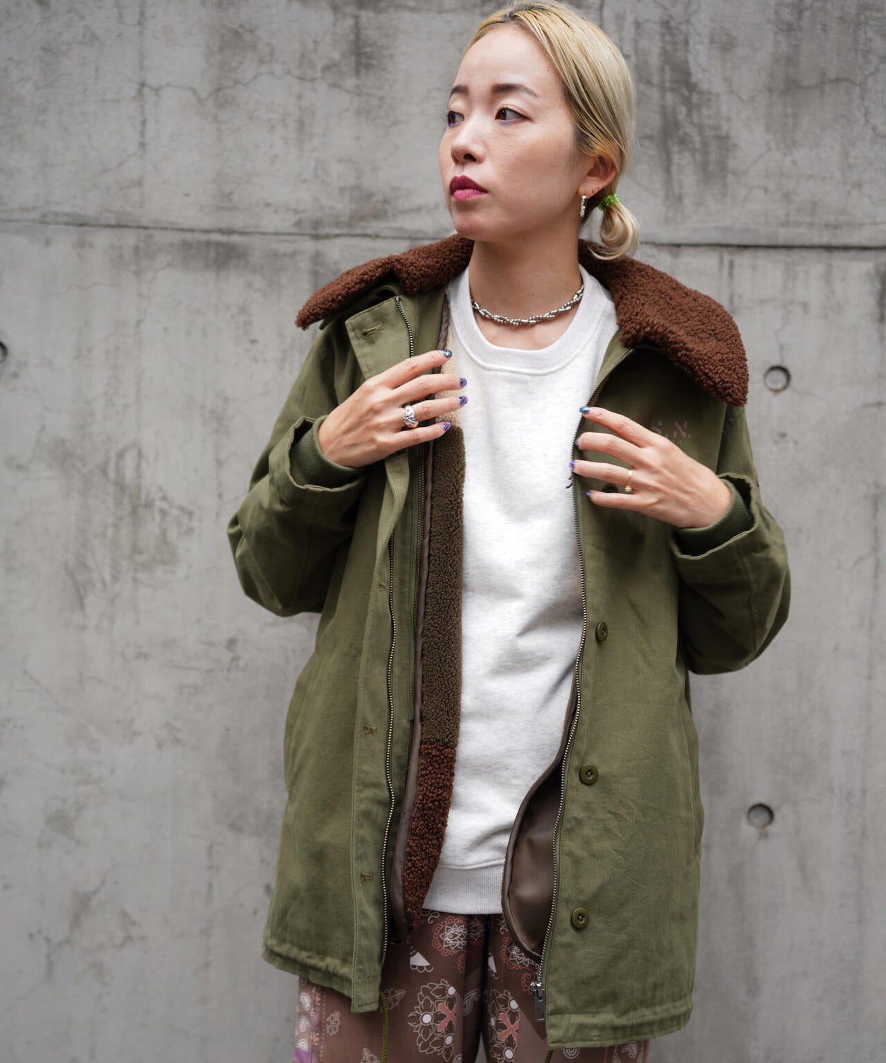 MULTI DECK JACKET WITH BOA VEST/ マルチデッキジャケットウィズボアベスト