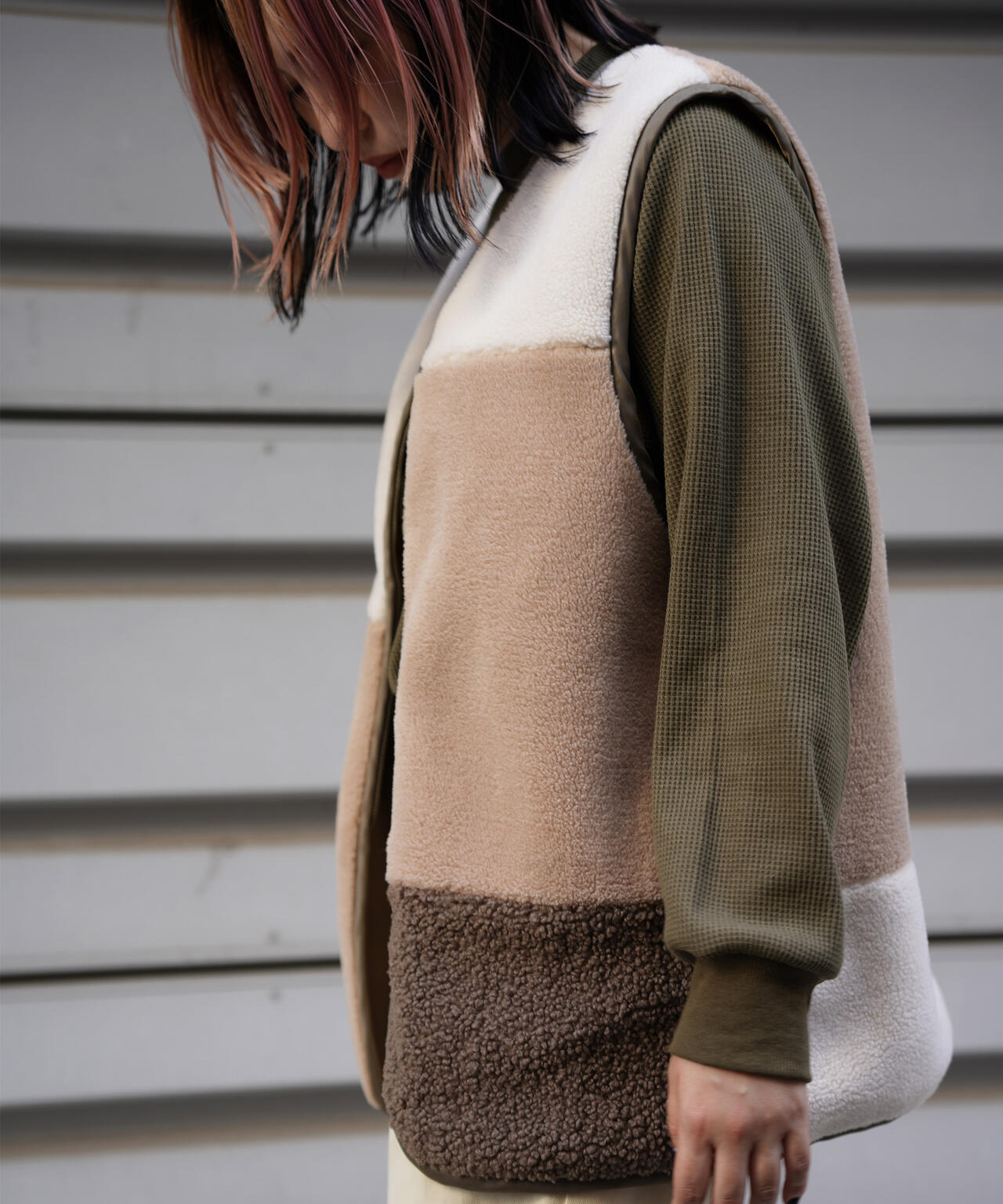 MULTI DECK JACKET WITH BOA VEST/ マルチデッキジャケットウィズボアベスト